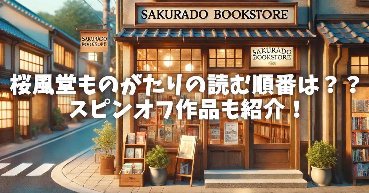 桜風堂ものがたりの読む順番は？？スピンオフ作品も紹介！